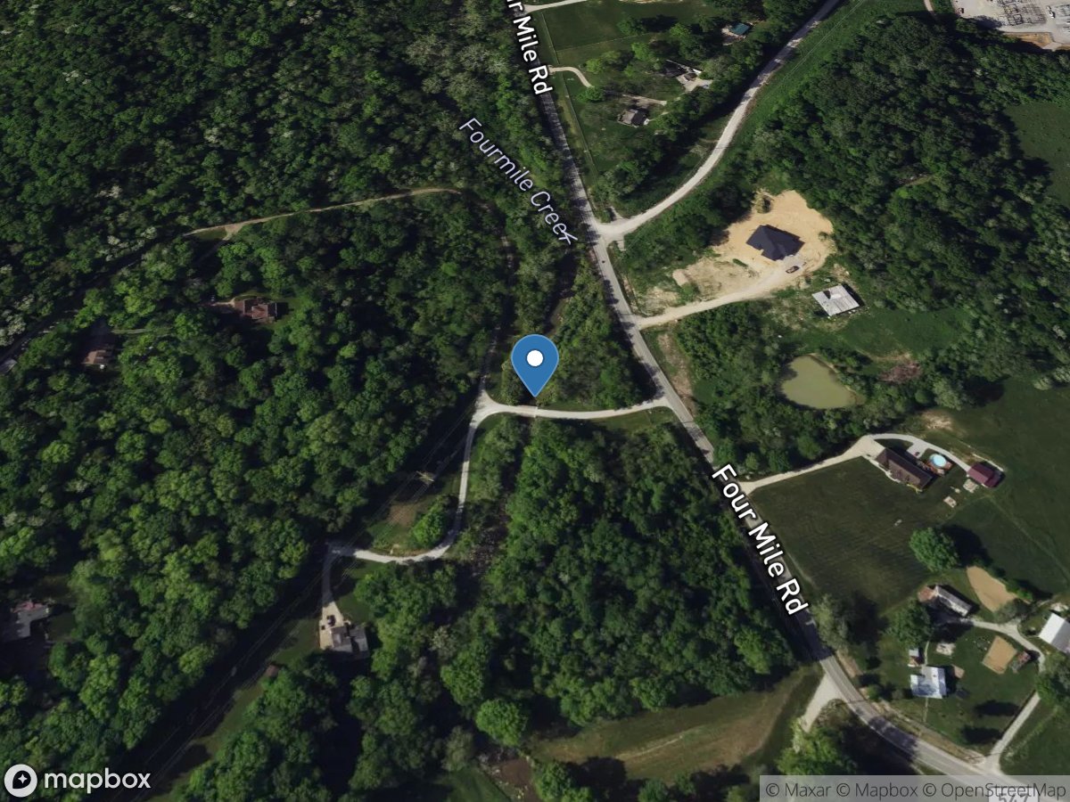 Fourmile Creek at Grays Crossing at Silver Grove, KY location