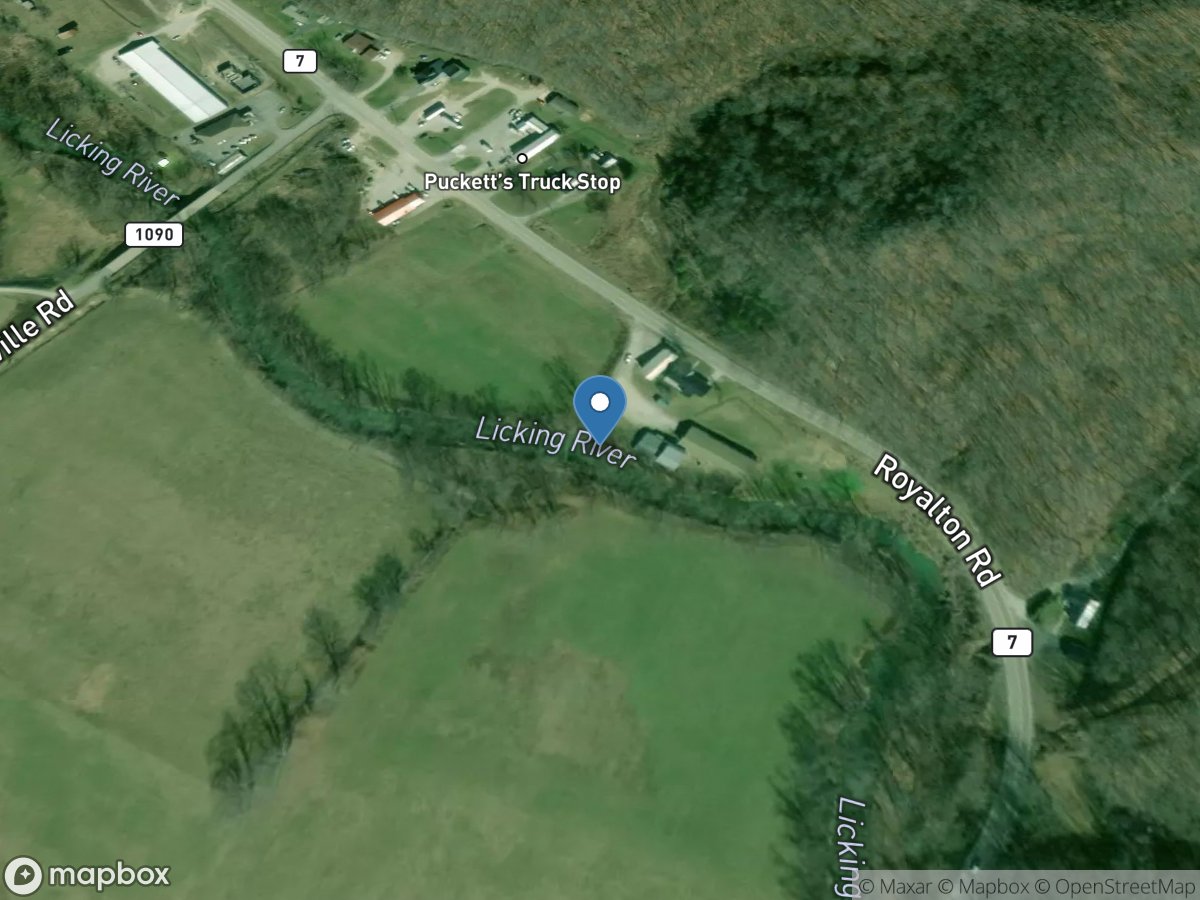 Licking River below Mason Fork near Salyersville, KY location