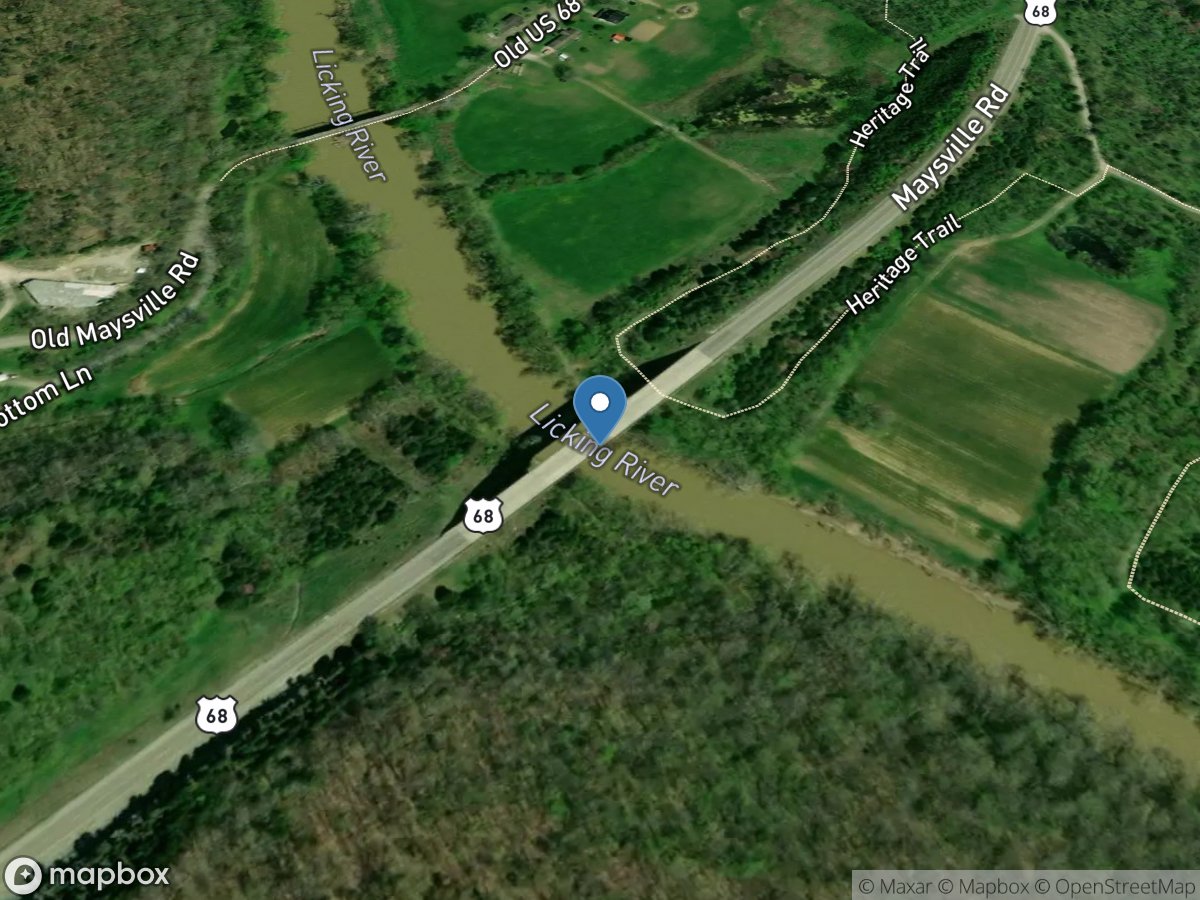 Licking River at Blue Lick Springs, KY location