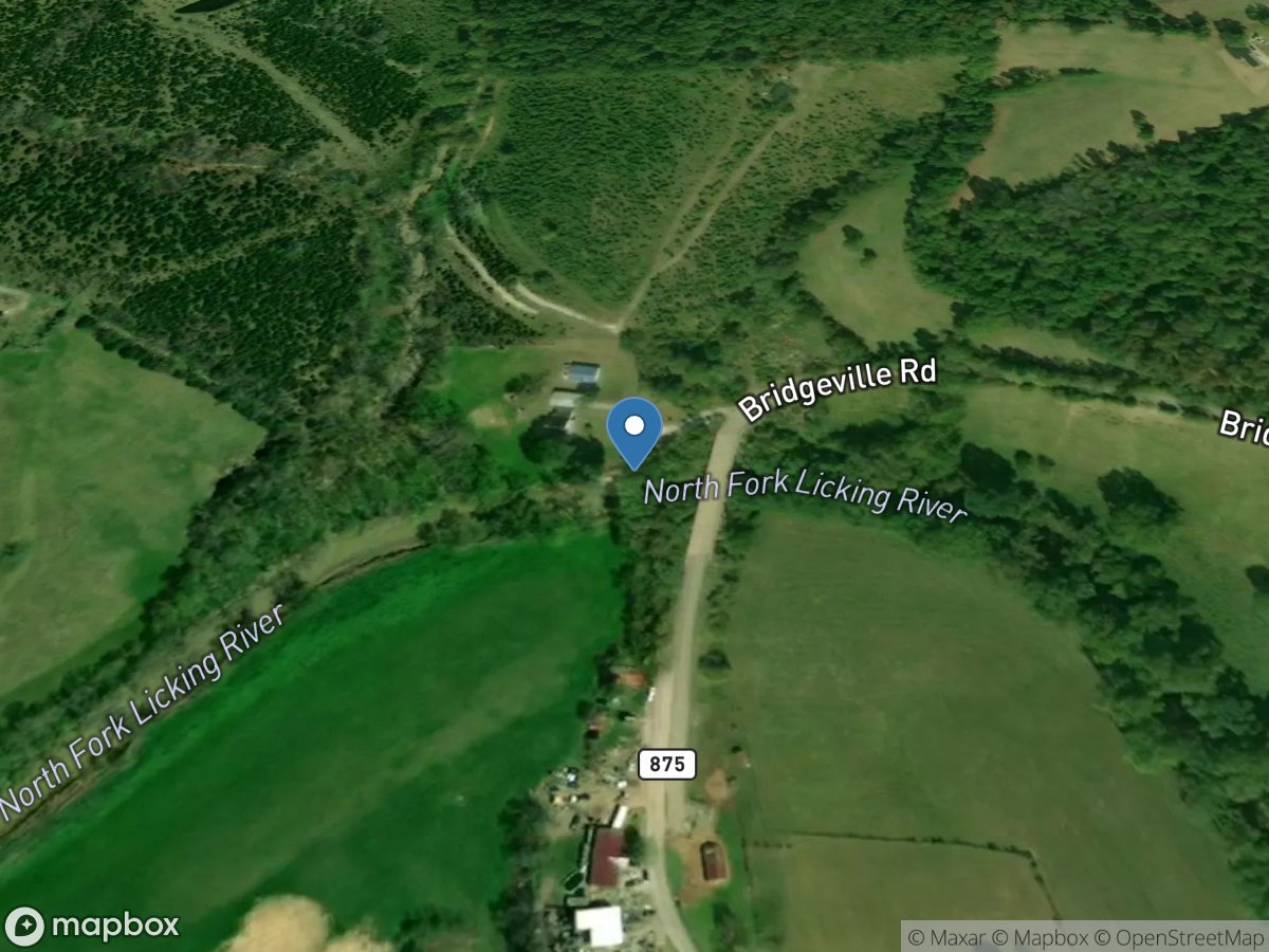 North Fork Licking River near MT Olivet, KY location