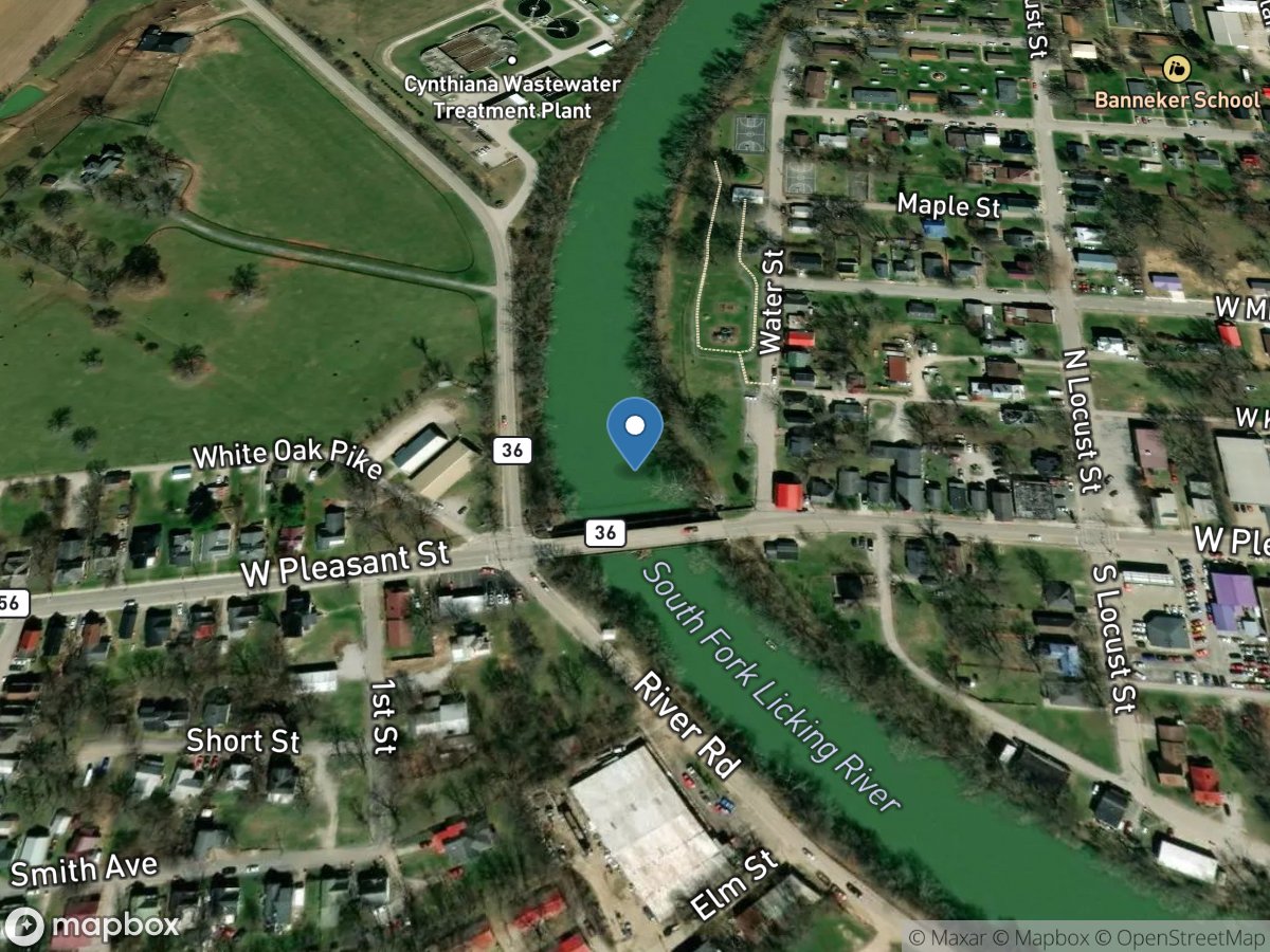 South Fork Licking River at Cynthiana, KY location