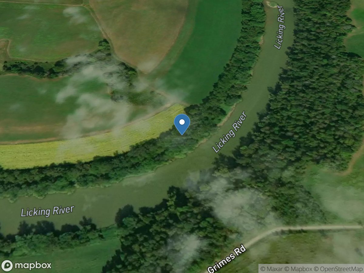 Licking River at Catawba, KY location