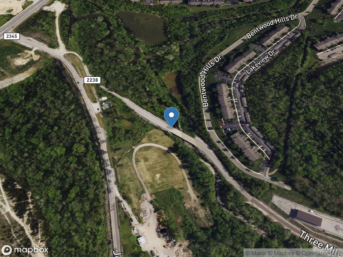 Threemile Creek at Three Mile Road at Covington,KY location