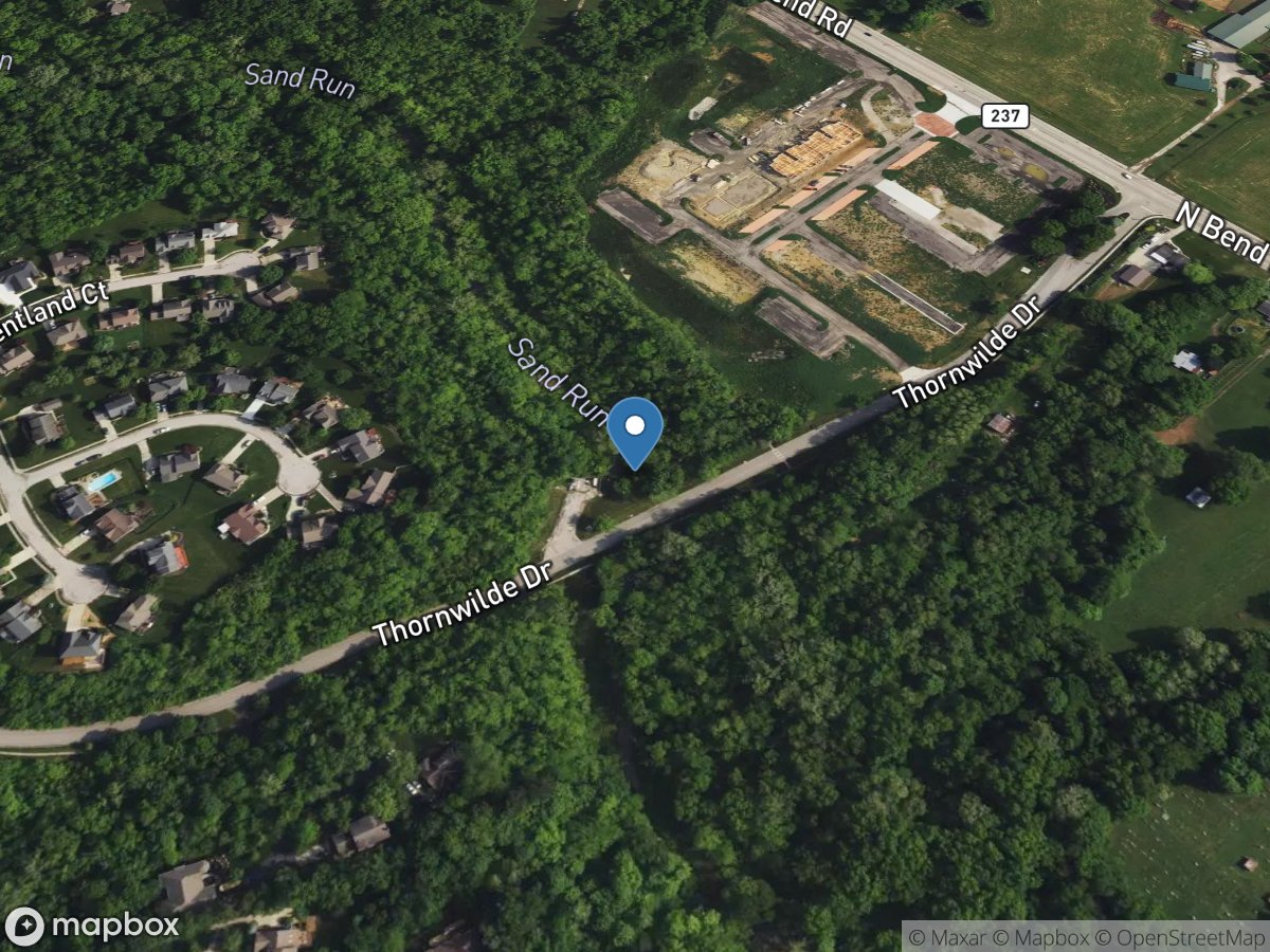 Sand Run at Thornwilde Drive at Francisville, KY location