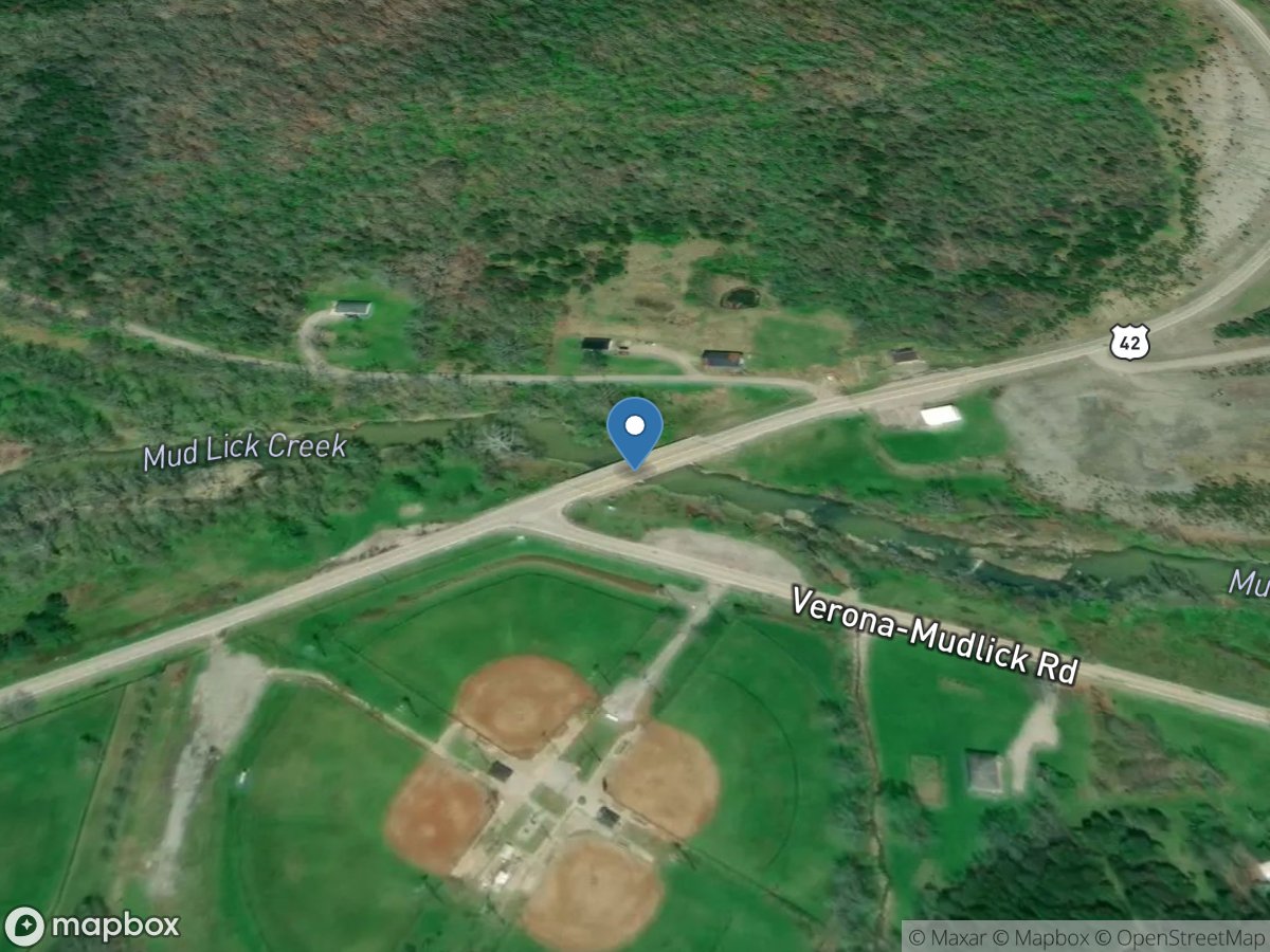 MUD LICK Creek At Highway 42 Near BEAVERLICK, KY location