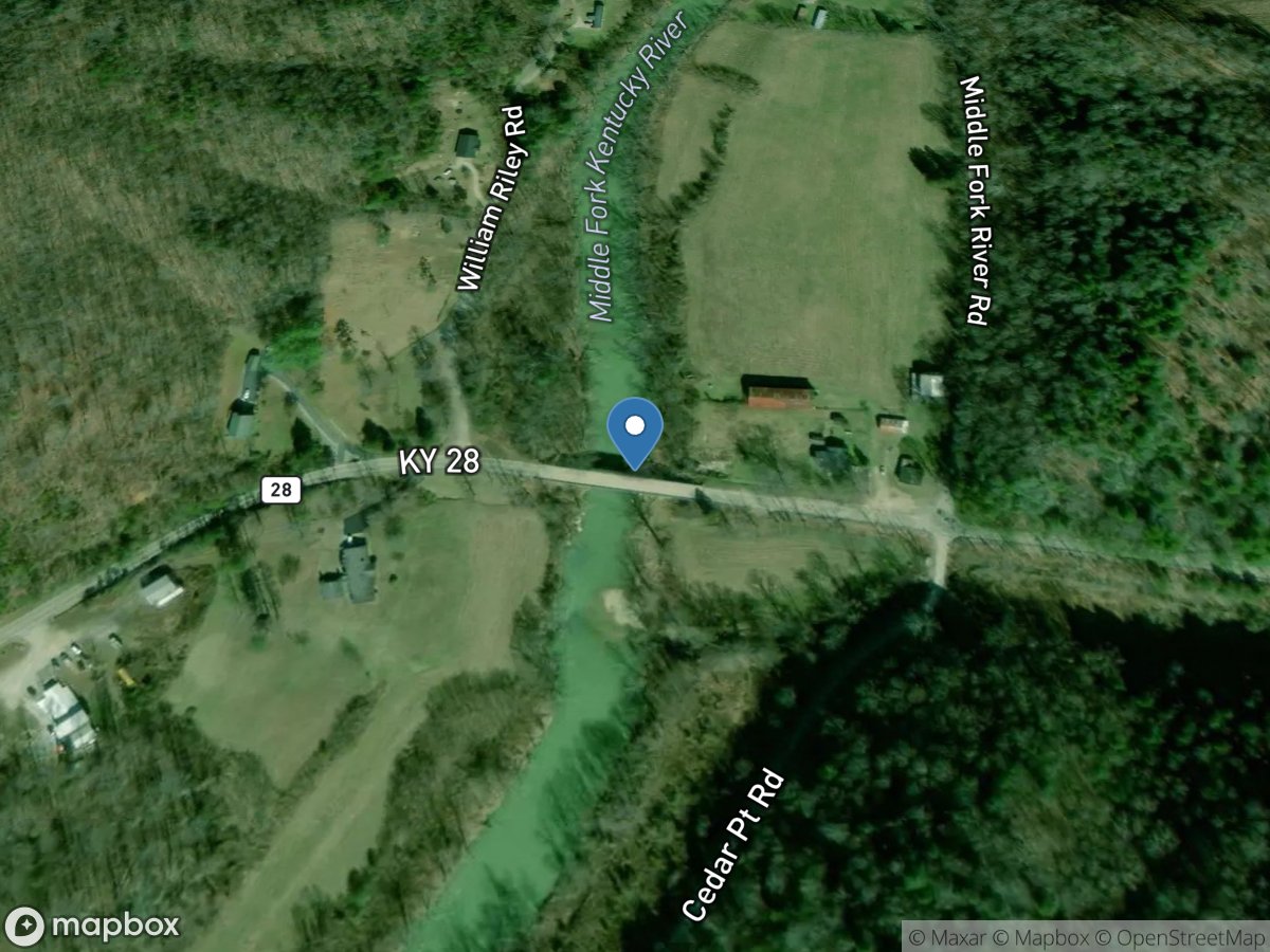 Middle Fork Kentucky River at Hwy28 near Buckhorn, KY location