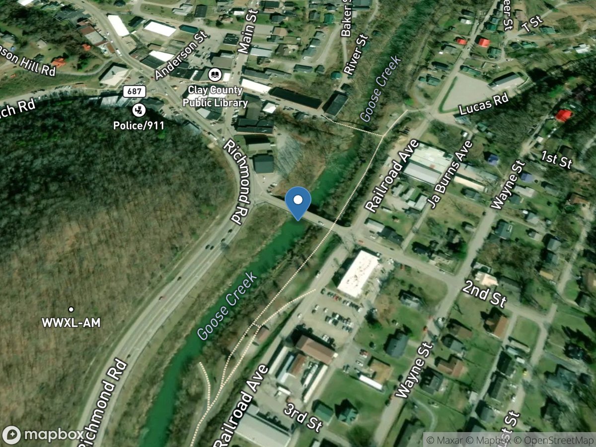 Goose Creek at Manchester, KY location