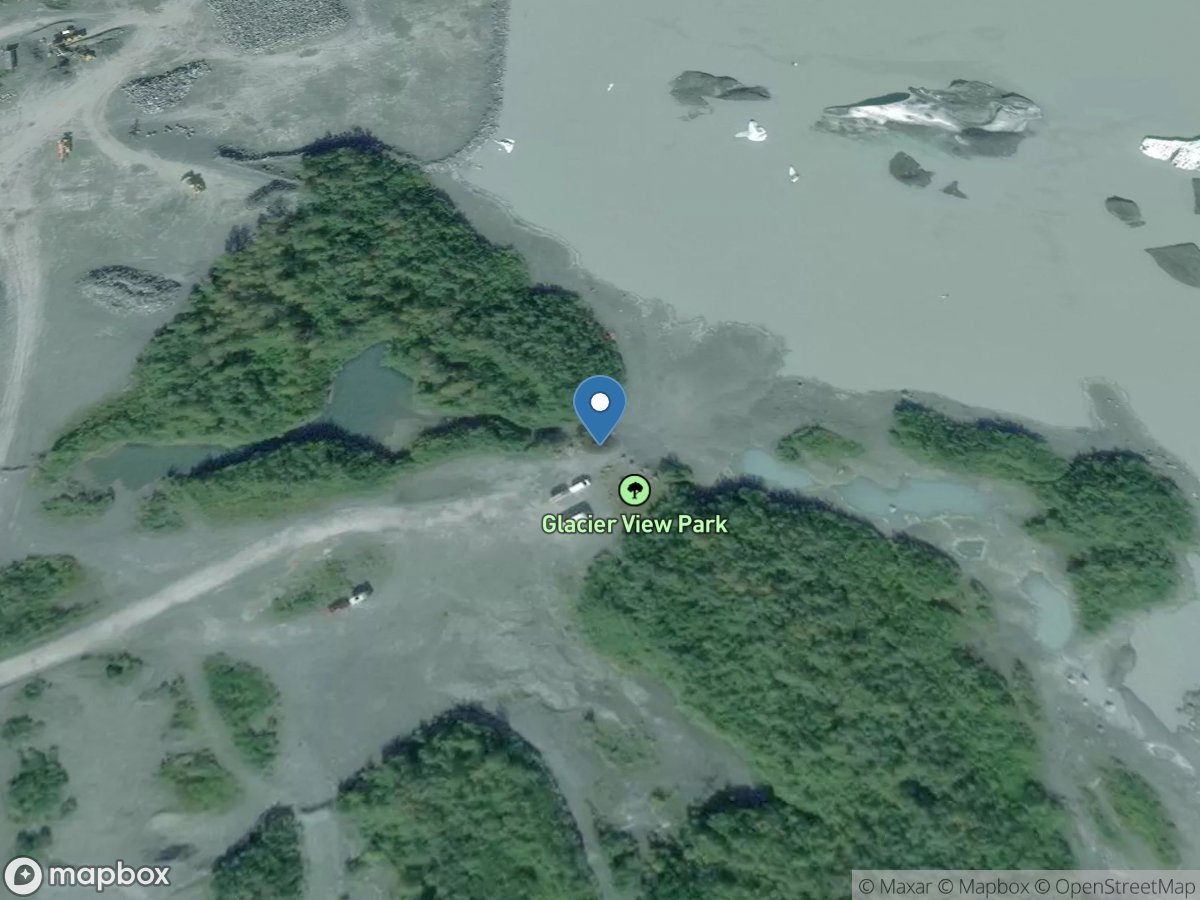 Valdez Glacier River at Valdez Glacier Lake near Valdez AK location