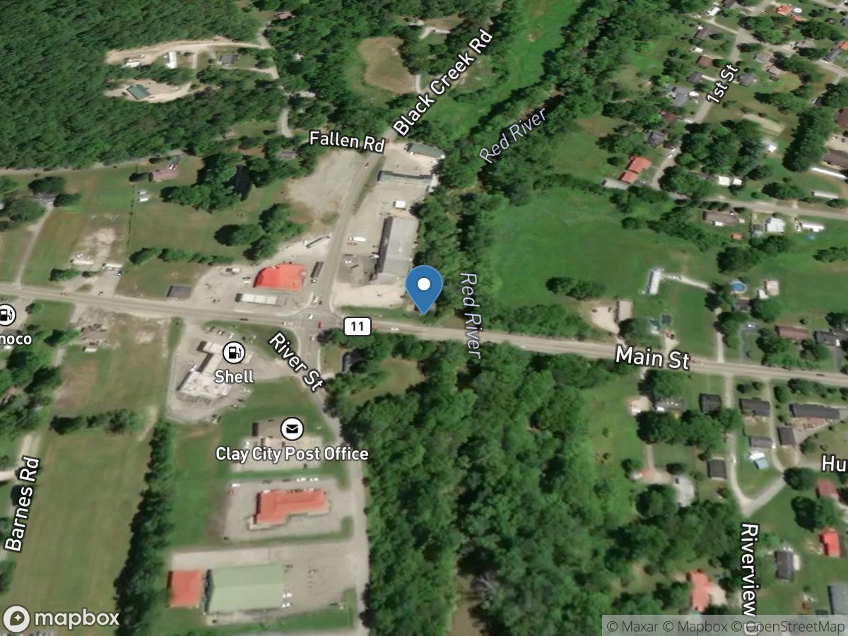 Red River at Clay City, KY location