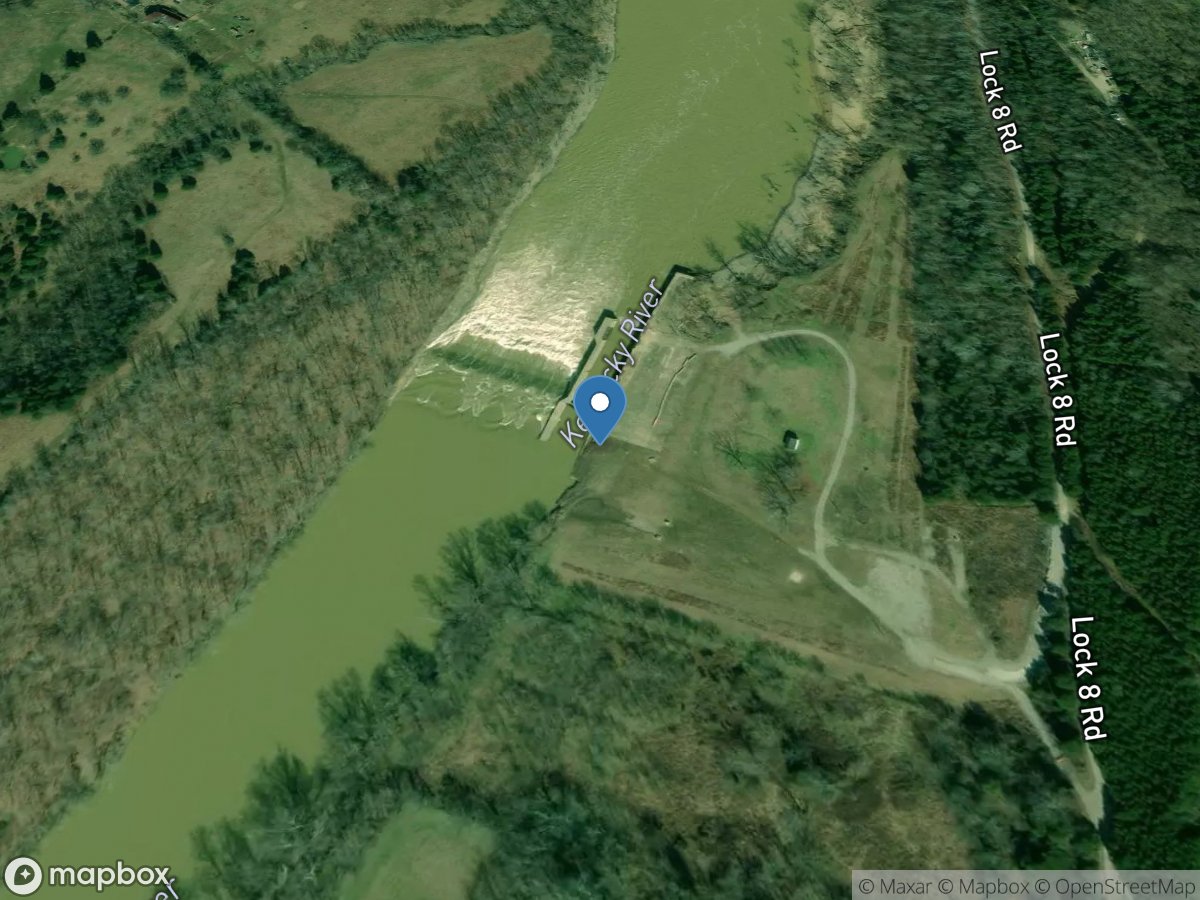 Kentucky River at Lock 8 near Camp Nelson, KY location