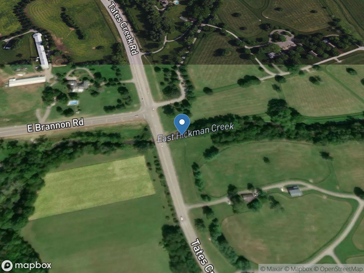 EAST HICKMAN Creek At TATES Creek Road Near EAST HICKMAN, KY location