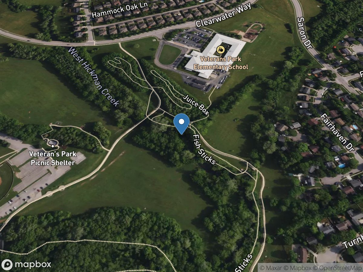 West Hickman Creek at Veterans Park near Lexington, KY location