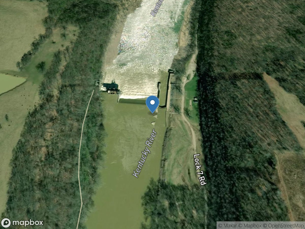 Kentucky River at Lock 7 at Highbridge, KY location