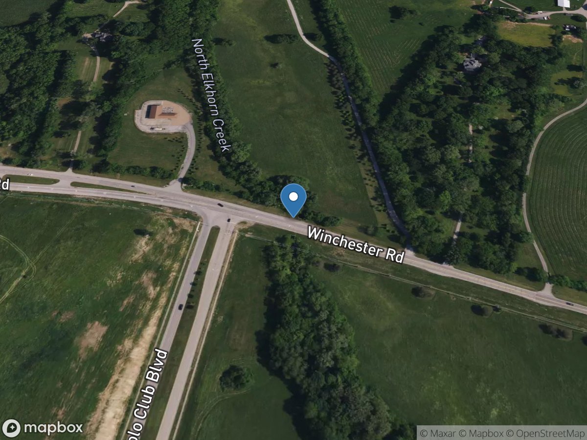 N Elkhorn Creek at Winchester Road near Lexington, KY location