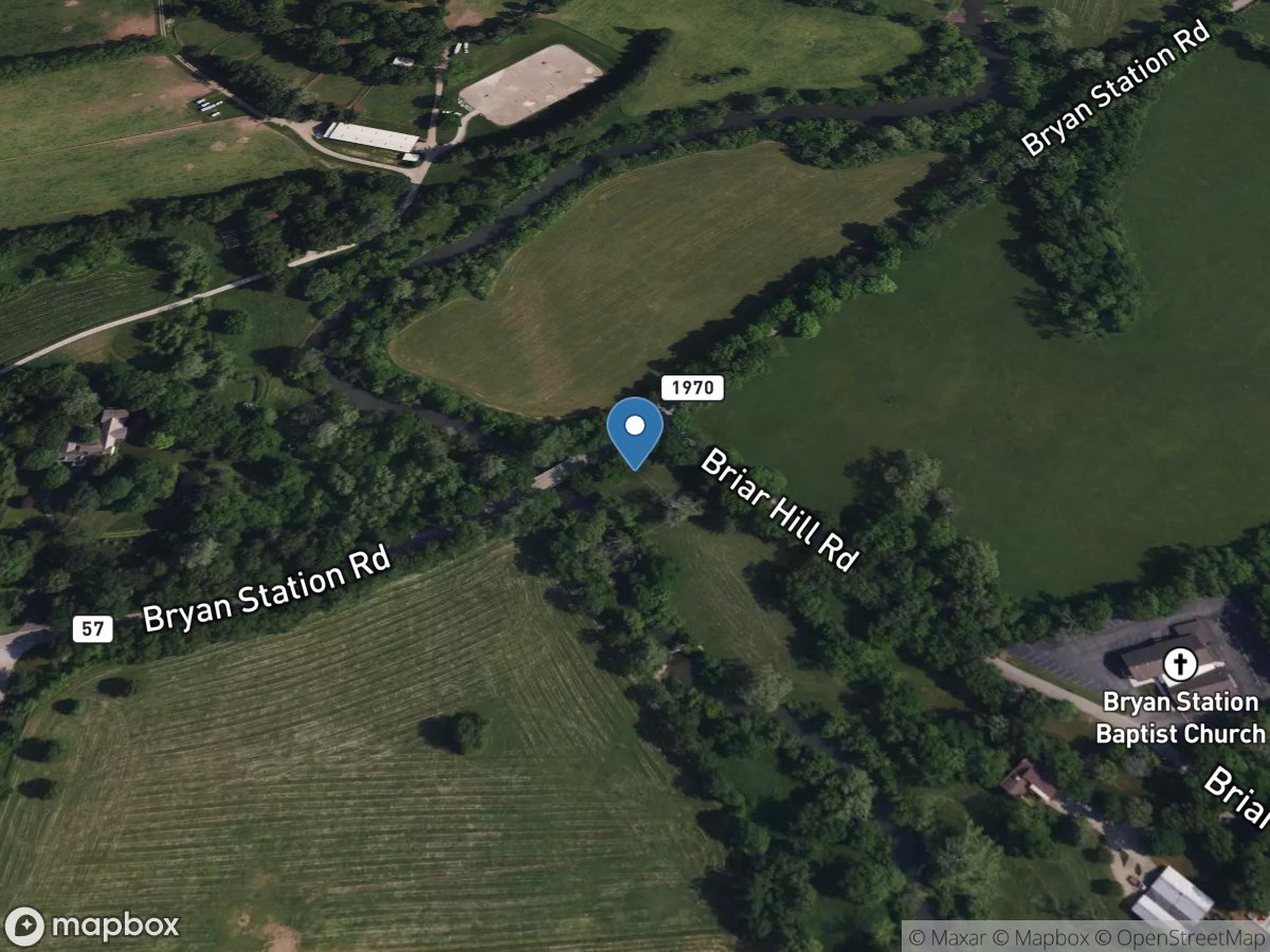 N Elkhorn Creek at Bryan Station Road at Montrose, KY location