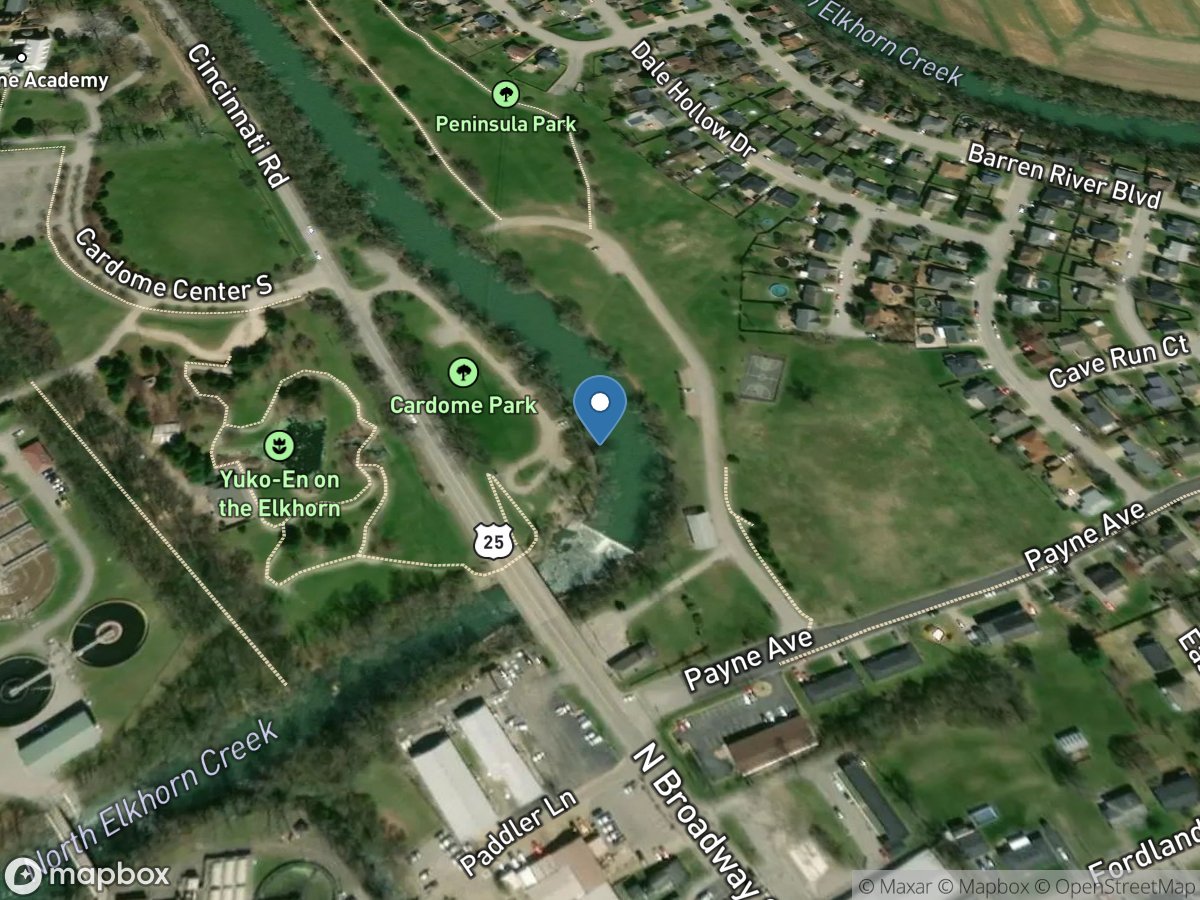 North Elkhorn Creek at Georgetown, KY location