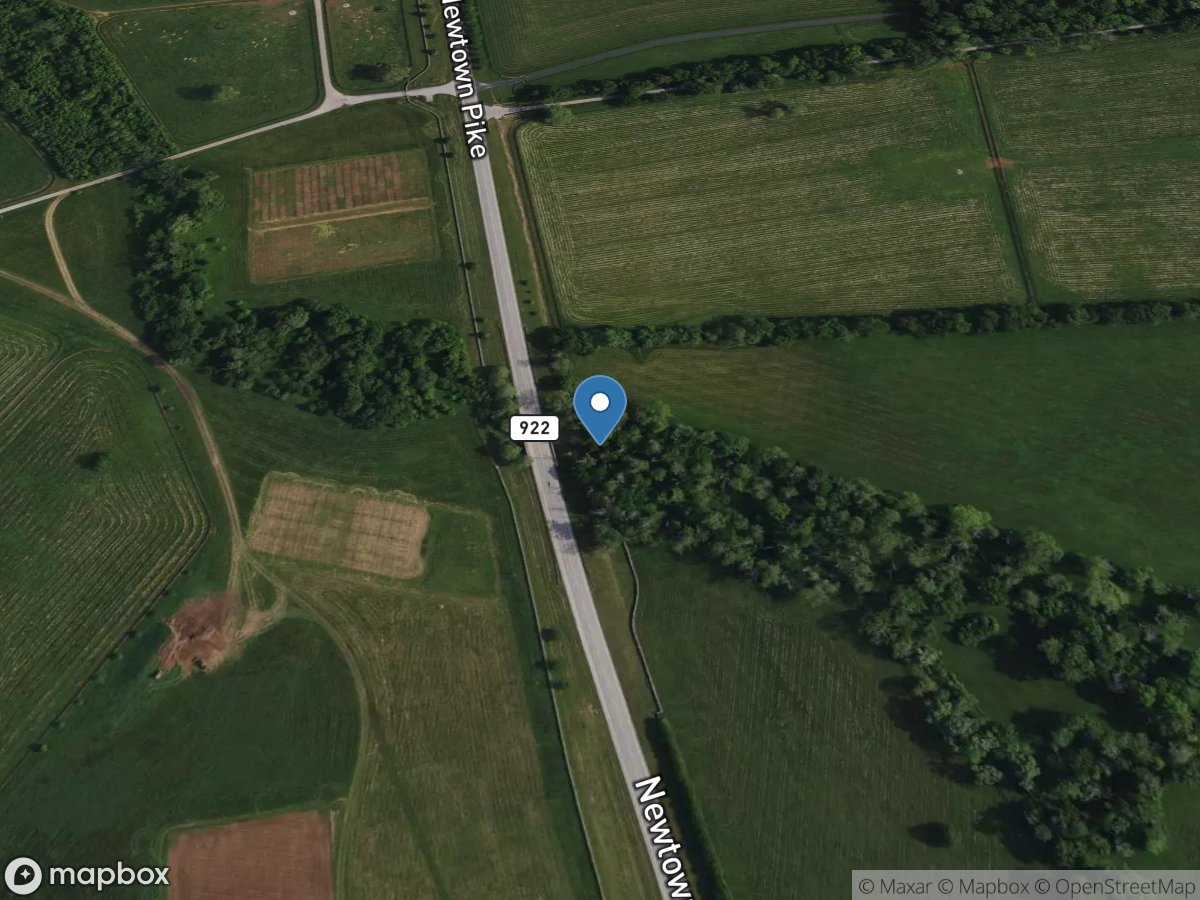 Trib to Cane Run Creek at Newtown Pk near Lexington, KY location