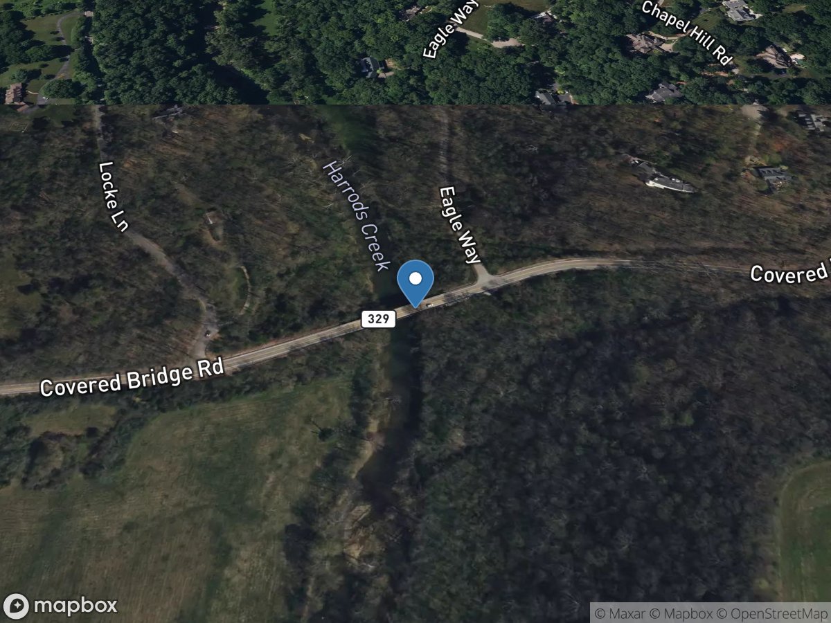 Harrods Creek at Highway 329 near Goshen, Ky. location