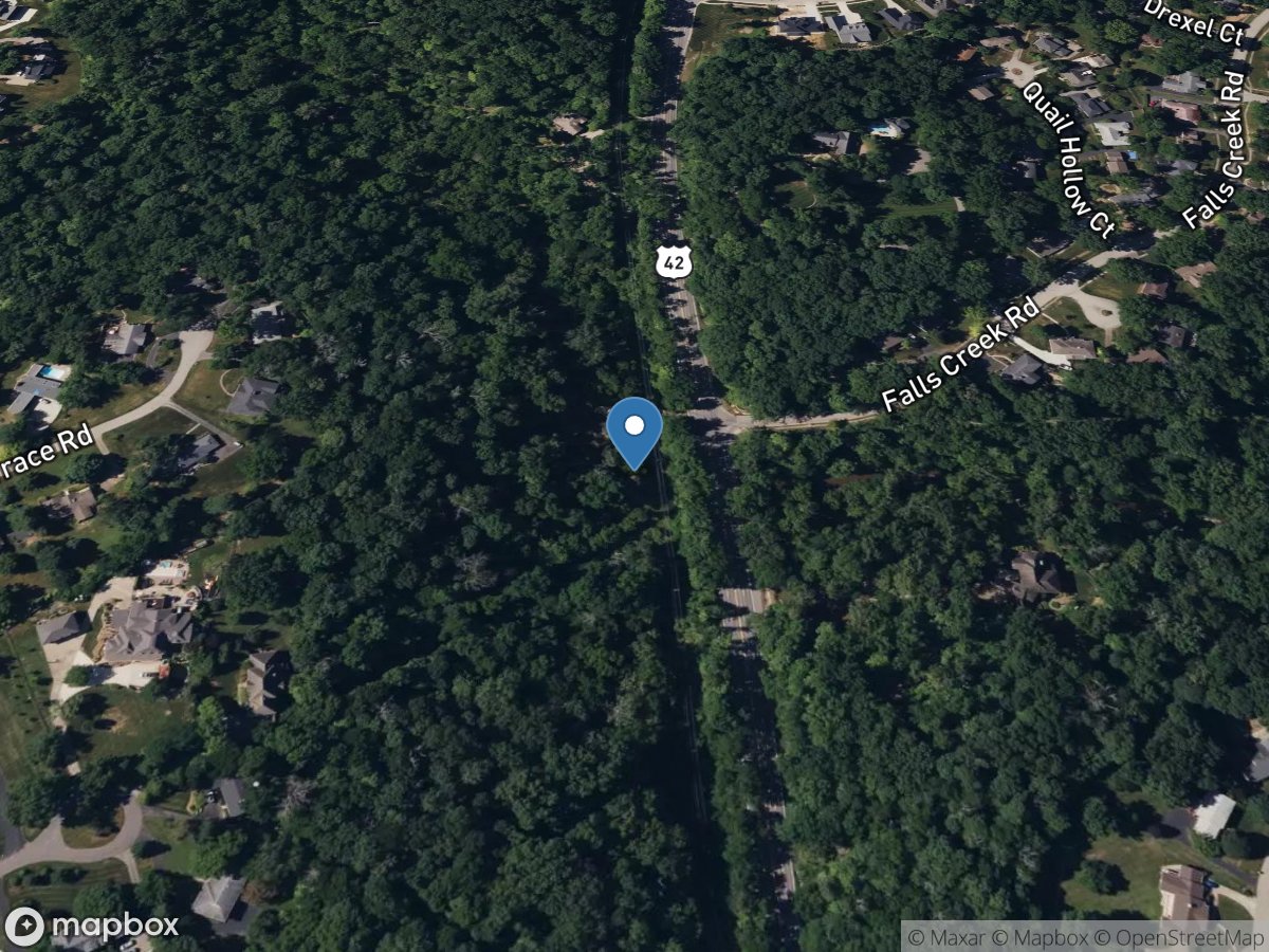 Goose Creek at US Highway 42 near Glenview Acres, KY location