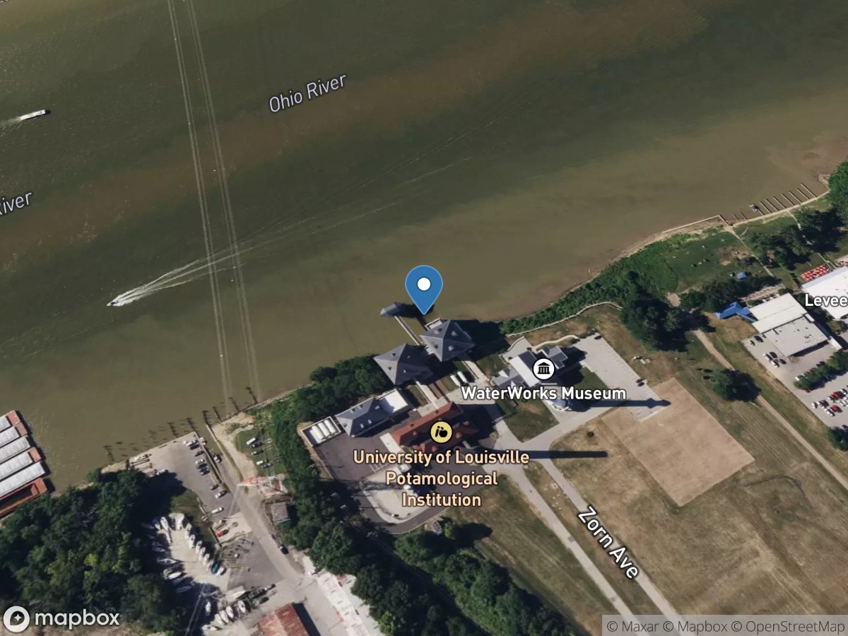 Ohio River at Water Tower at Louisville, KY location