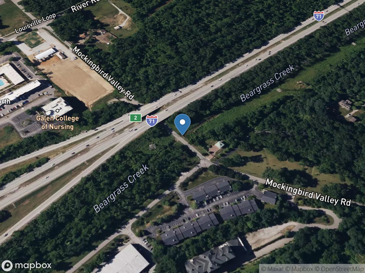 Muddy Fork at Mockingbird Valley Road at Louisville,KY location