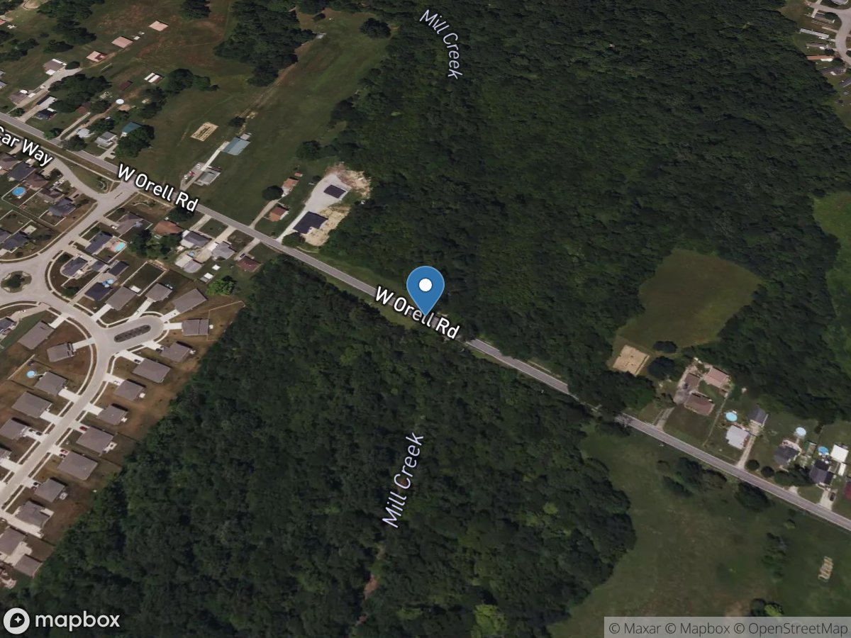 Mill Creek at Orell Road near Louisville, KY location