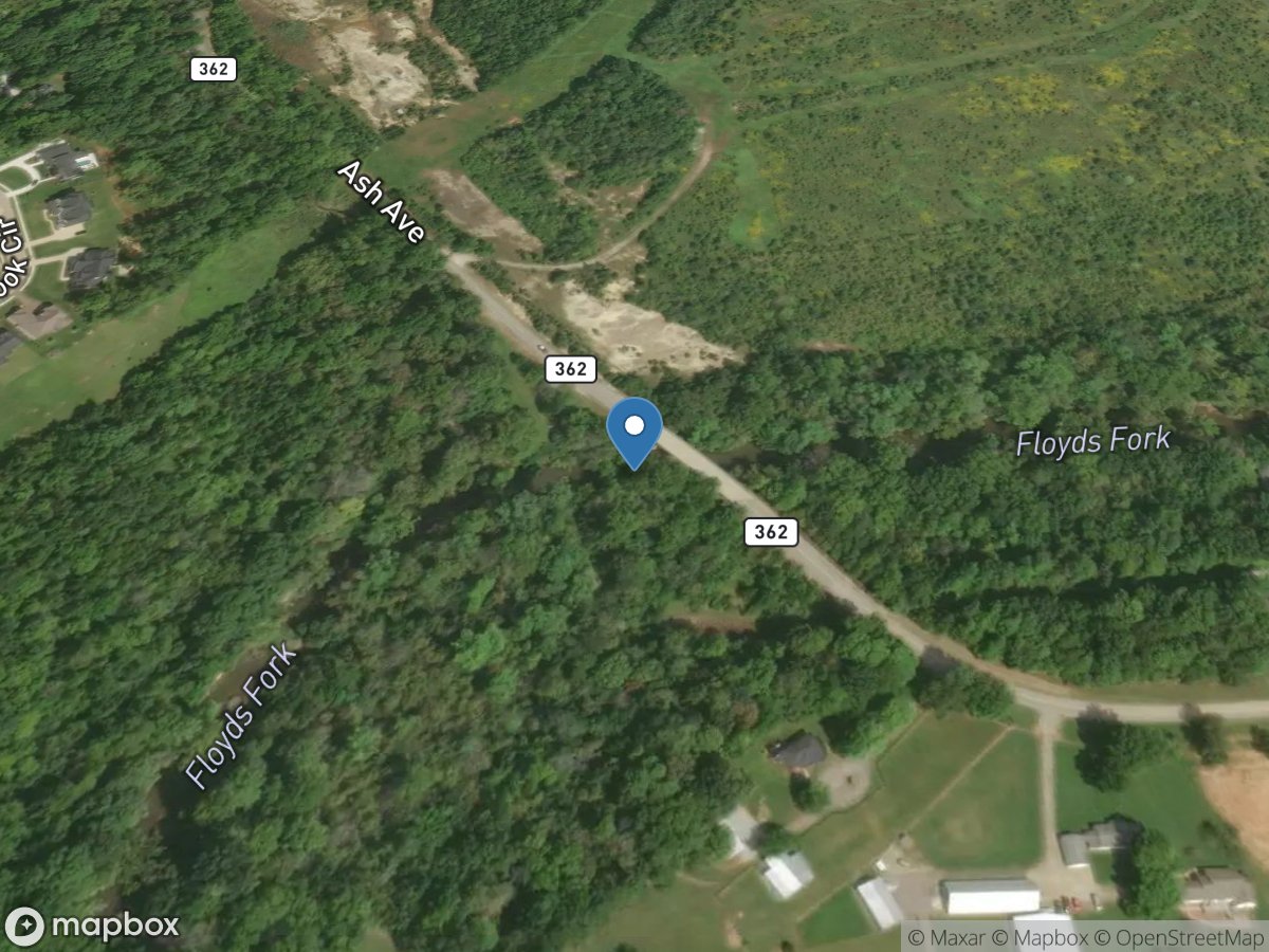 Floyds Fork near Pewee Valley, KY location