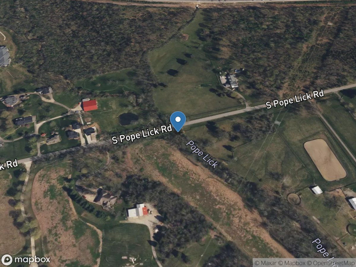 Pope Lick at Pope Lick Road near Middletown, KY location