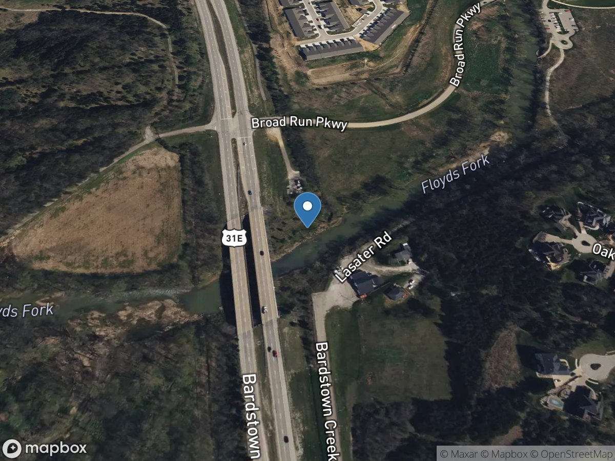 Floyds Fork near MT Washington, KY location