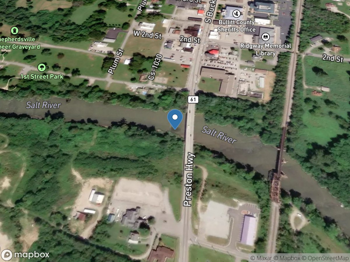 Salt River at Shepherdsville, KY location