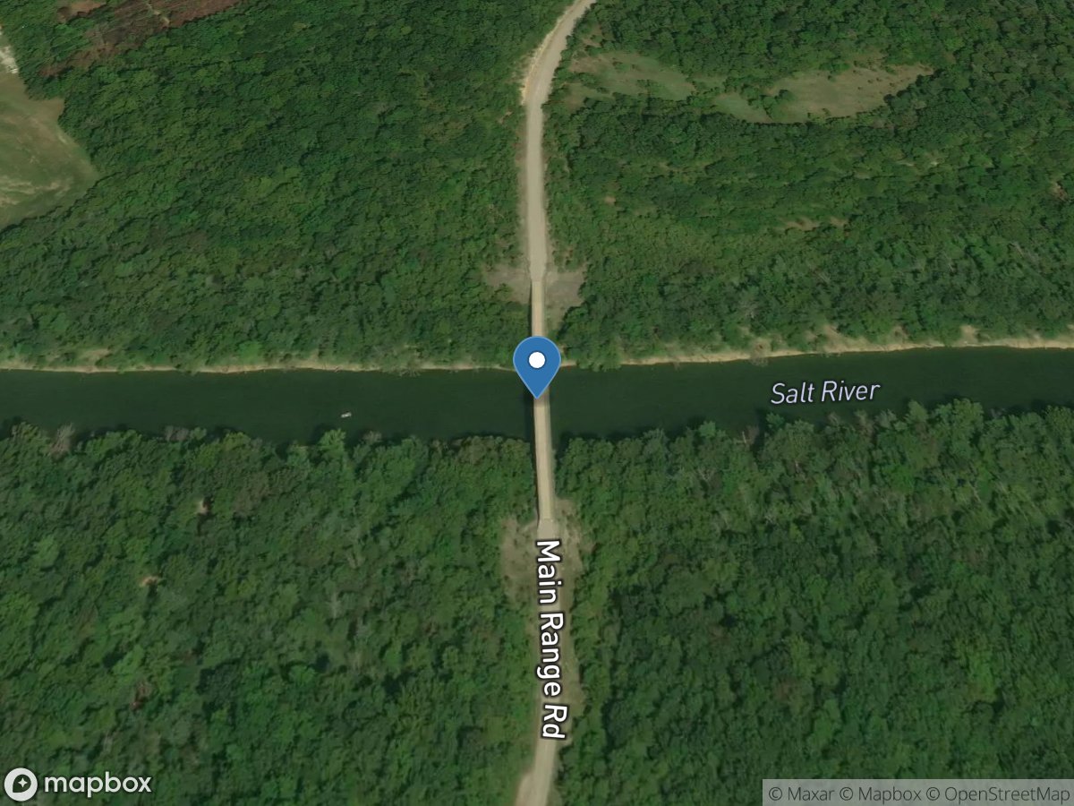 Salt River at Main Range Road near West Point, KY location