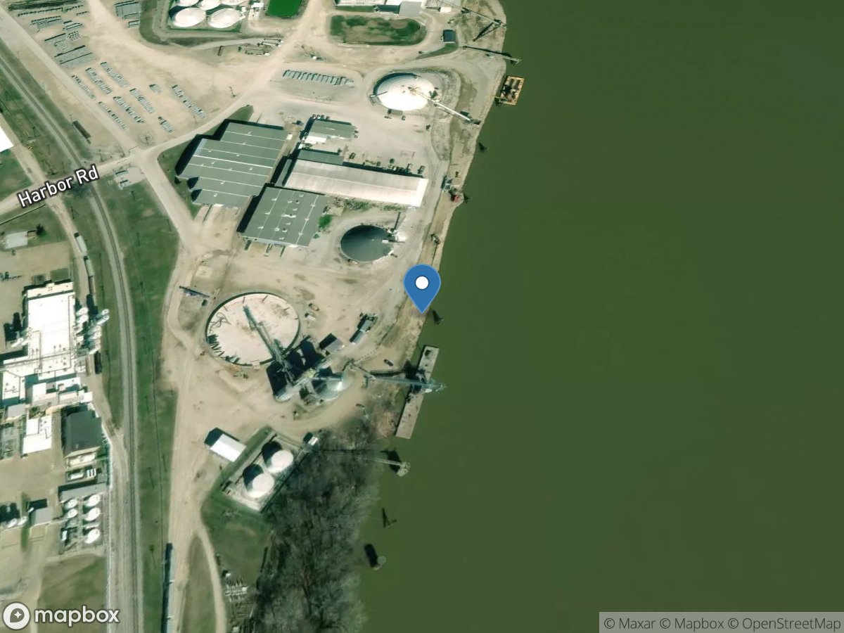 Ohio River at Riverport at Owensboro, KY location