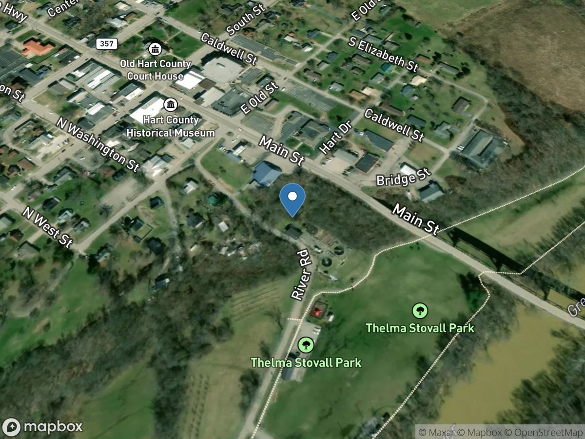 Green River at Munfordville, KY location