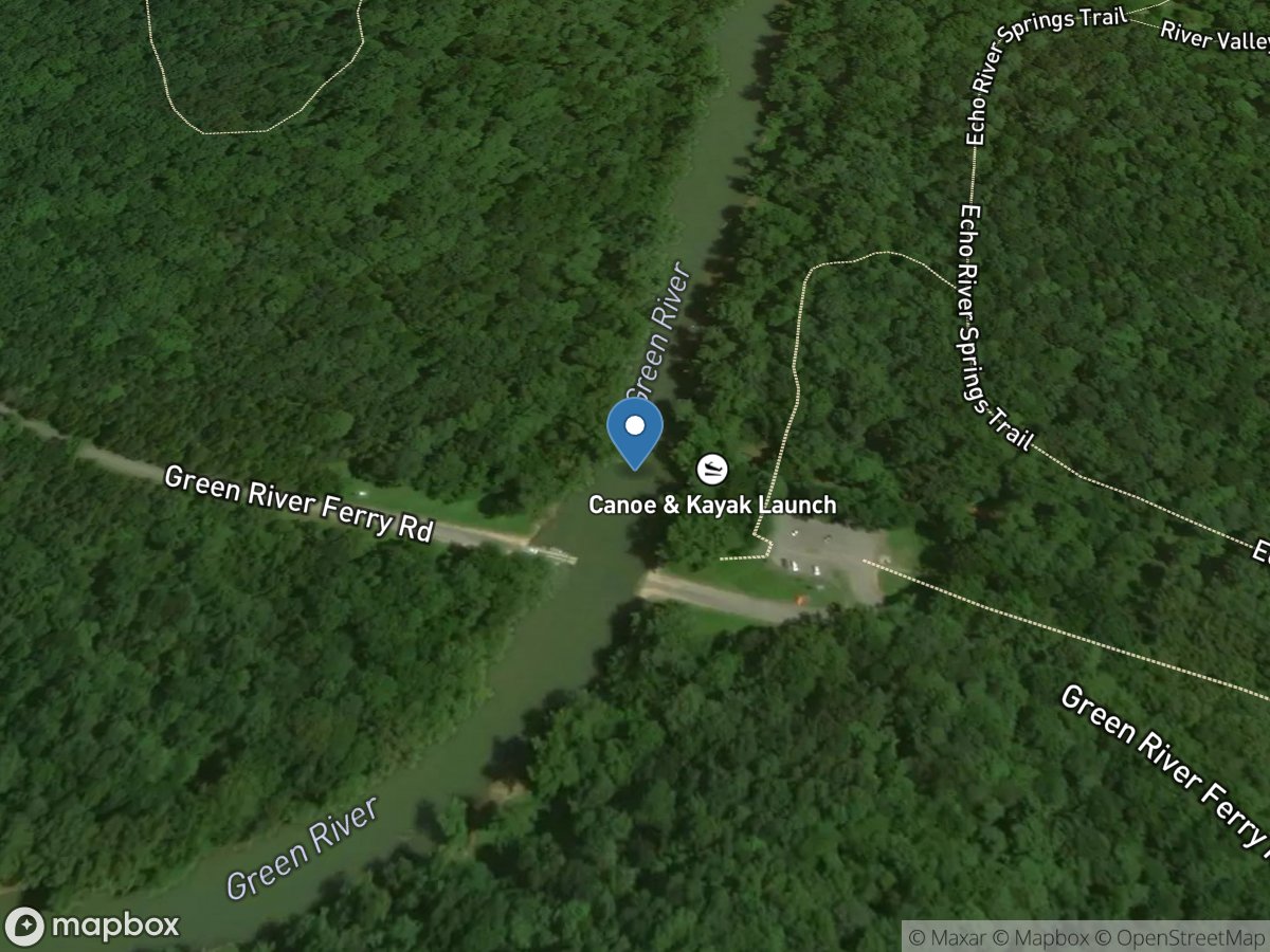 Green River at Mammoth Cave, KY location