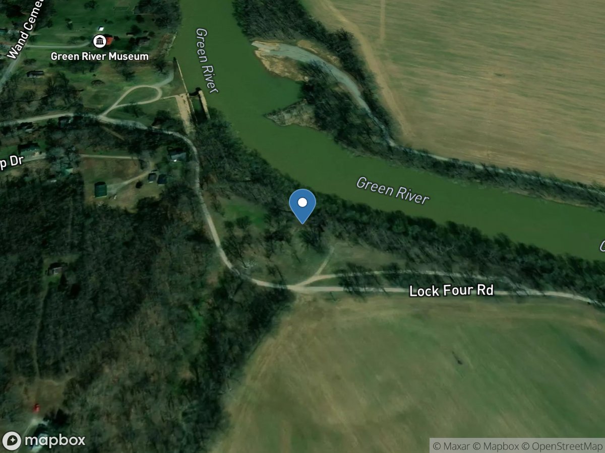 Green River at Lock 4 at Woodbury, KY location