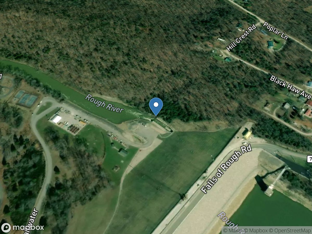 Rrd Stilling Basin near Falls of Rough, KY location