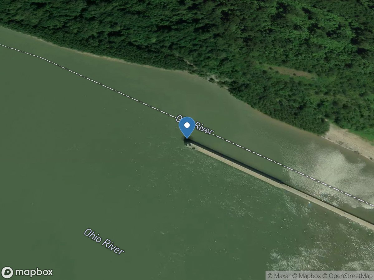 Ohio River at Uniontown DAM, KY location