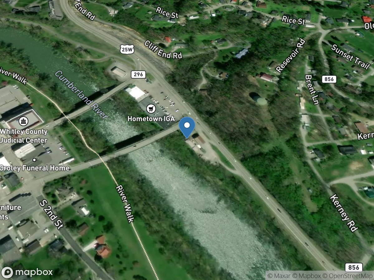 Cumberland River at Williamsburg, KY location