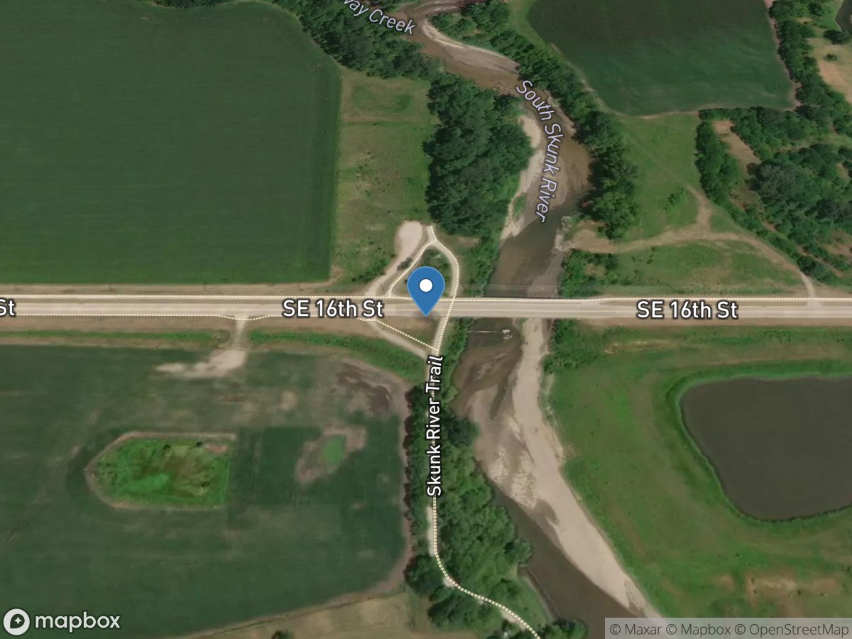 South Skunk River below Ioway Creek near Ames, IA location