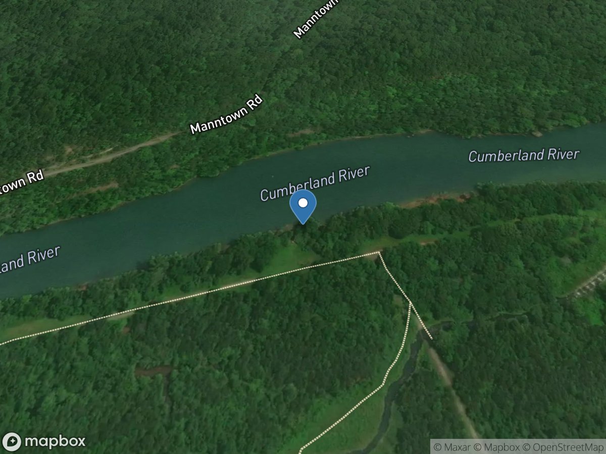 Cumberland River near Rowena, KY location