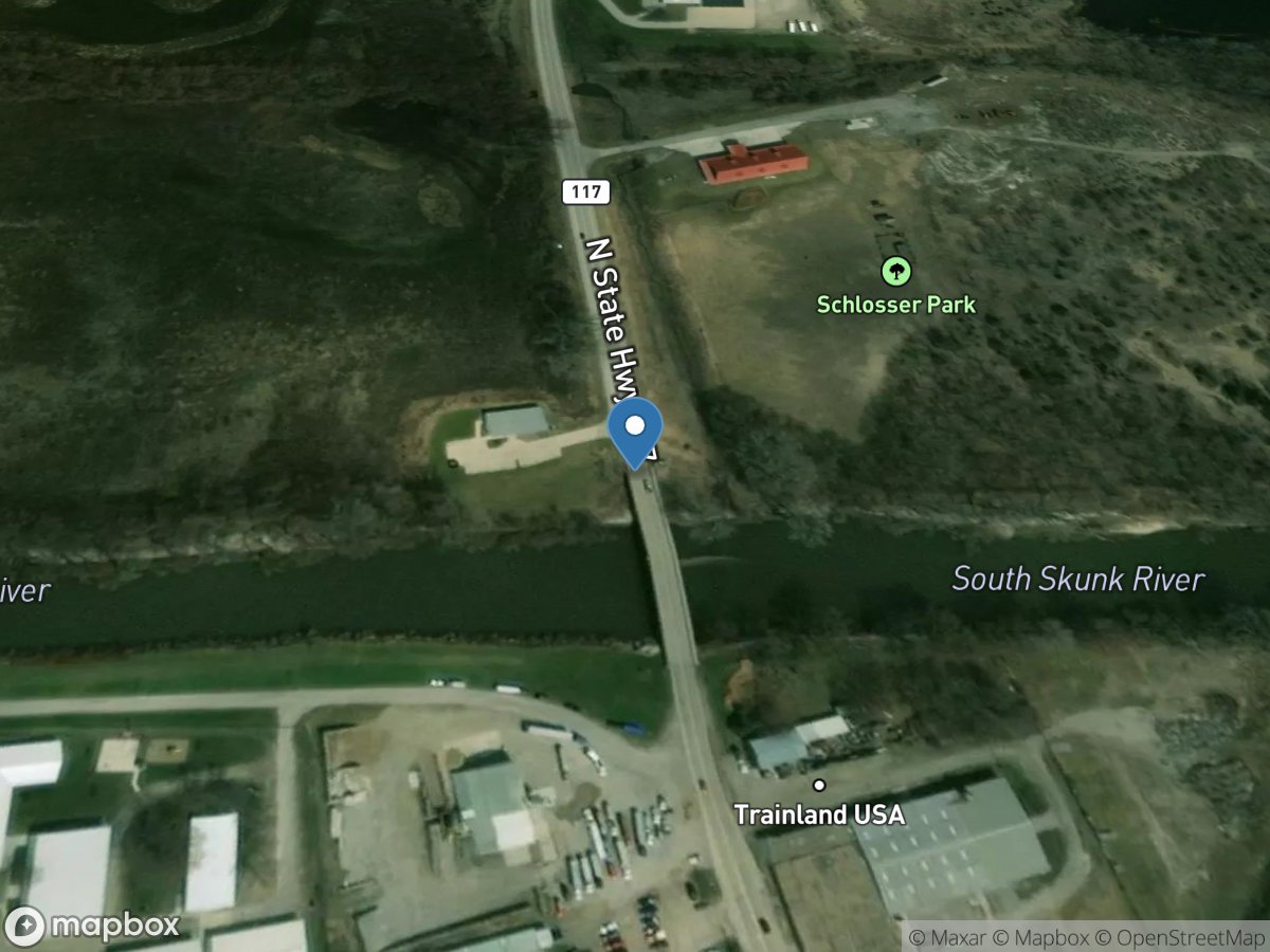 South Skunk River at Colfax, IA location