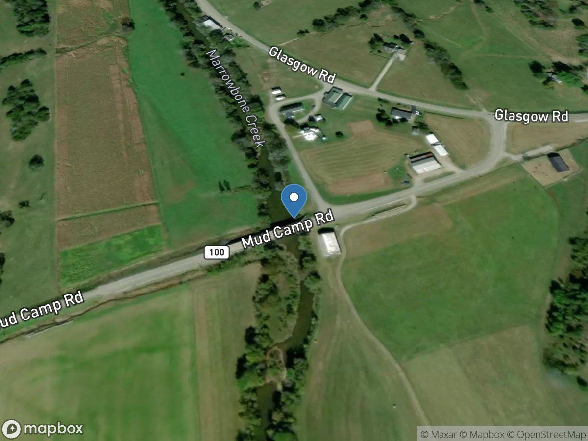 Marrowbone Creek at Mud Camp Road at Waterview, KY location