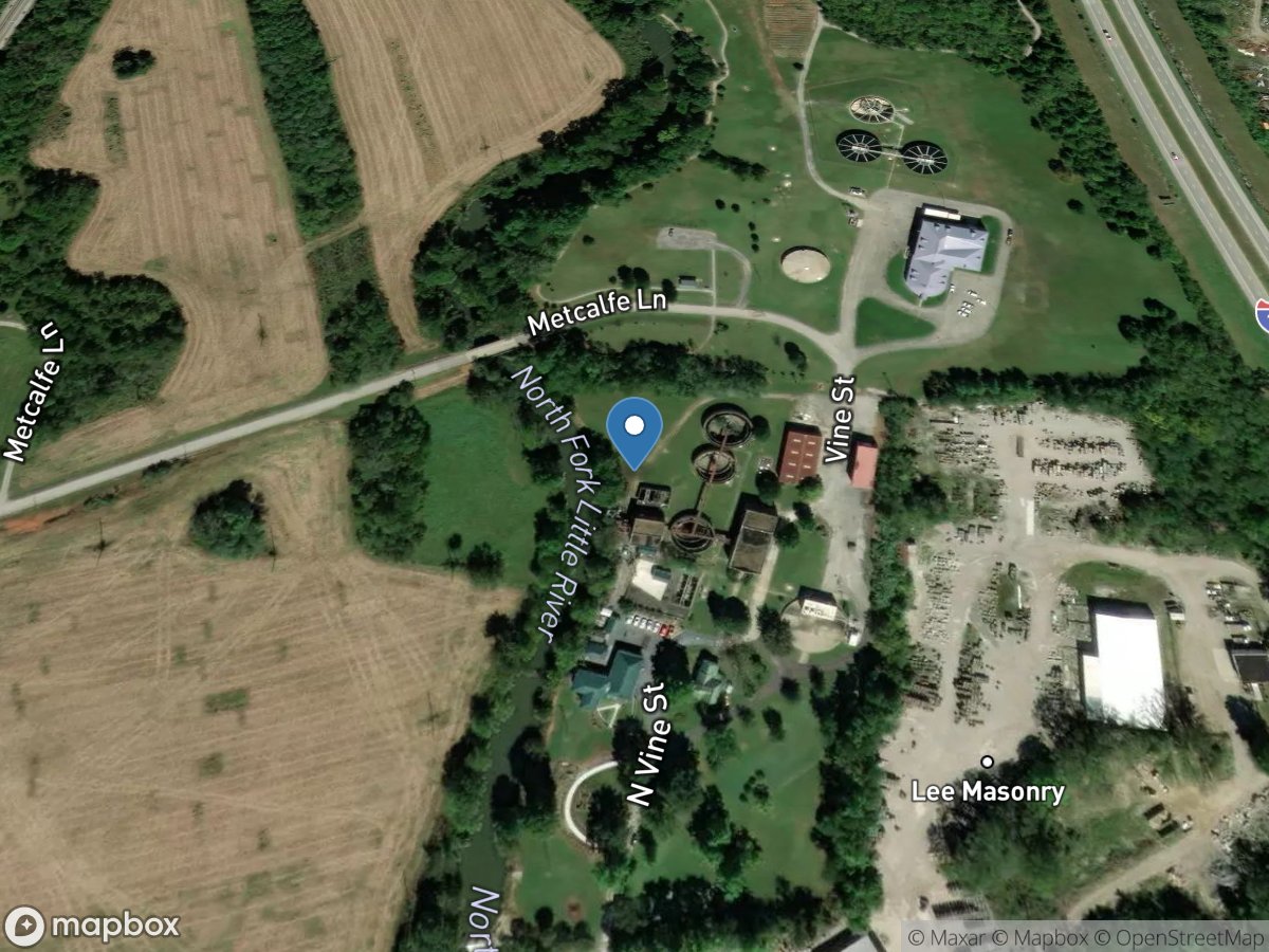 N Fork Little River at Water Plant at Hopkinsville, KY location