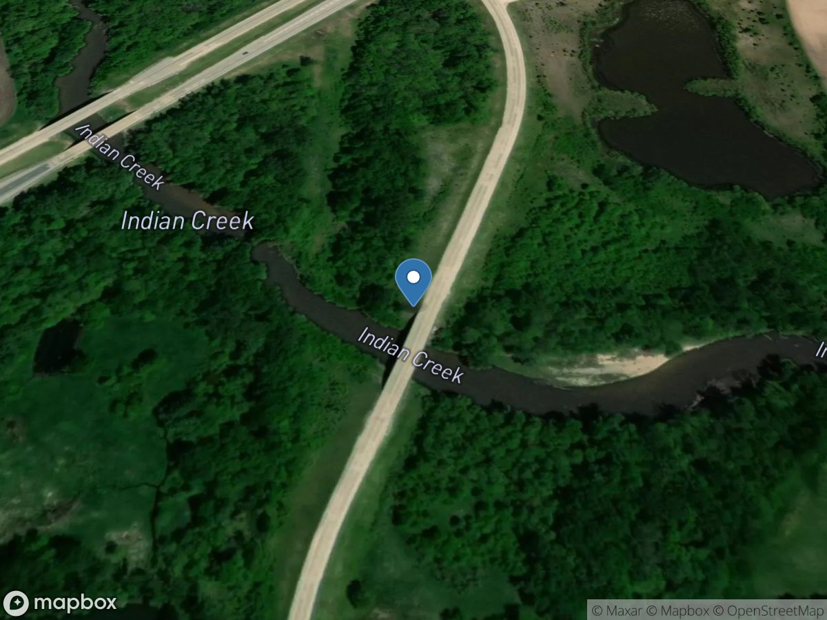 Indian Creek near Mingo, IA location