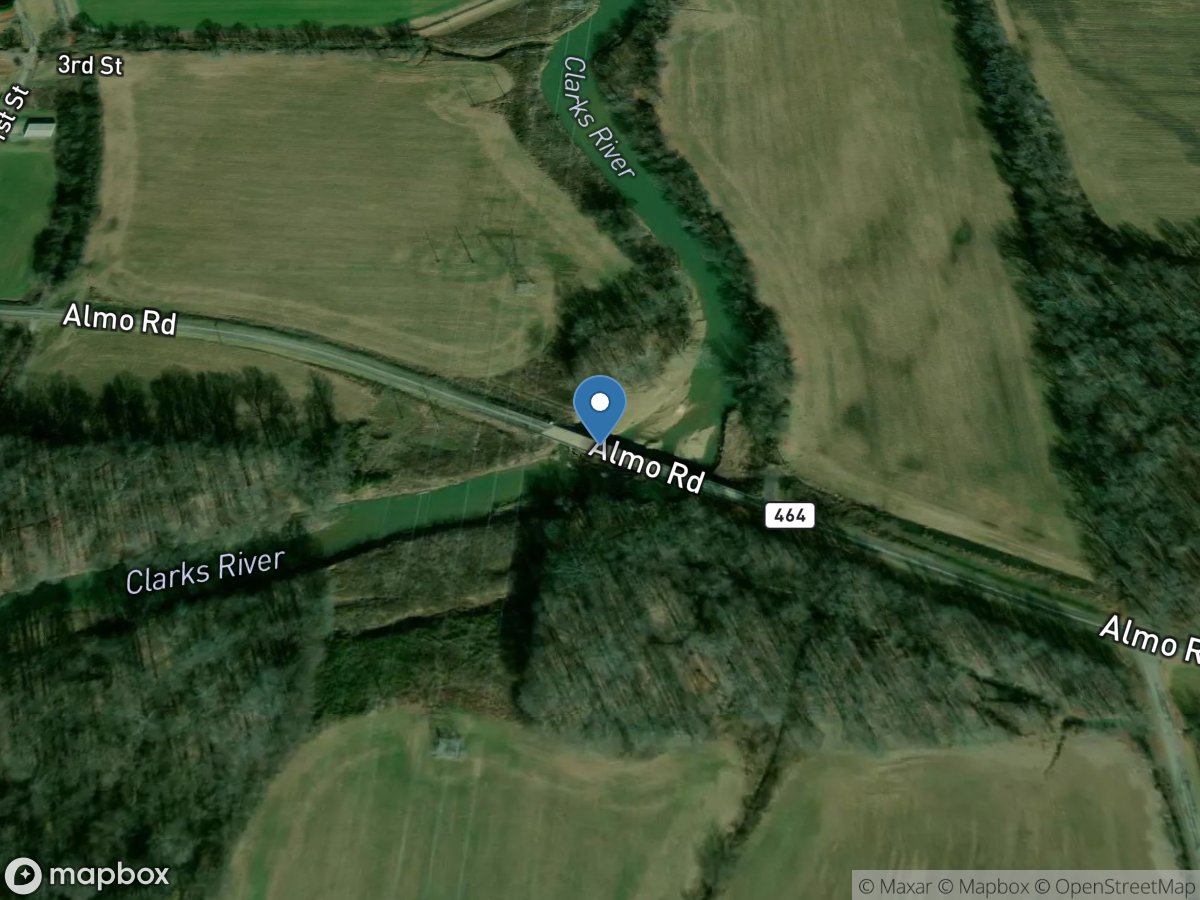 Clarks River at Almo, KY location