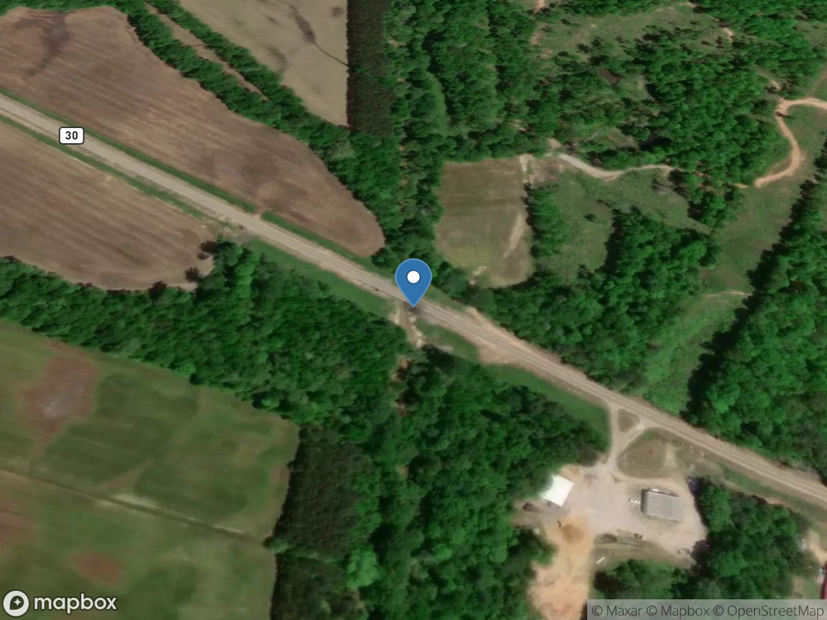 Big Brown Creek near Booneville, MS location