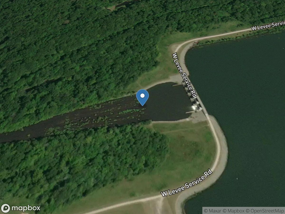 Montgomery L&d Spillway Channel near Fulton. MS location