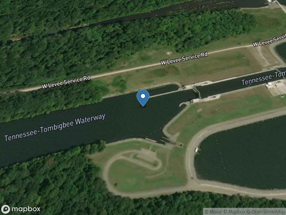 Tenn-Tom Waterway below Montgomery L&d near Fulton, MS location