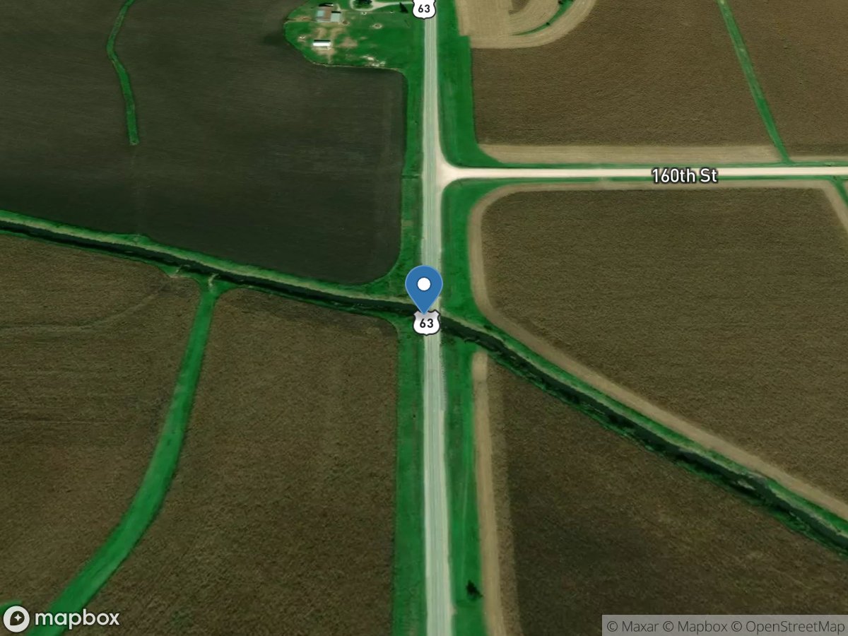 Middle Creek near Lacey, IA location