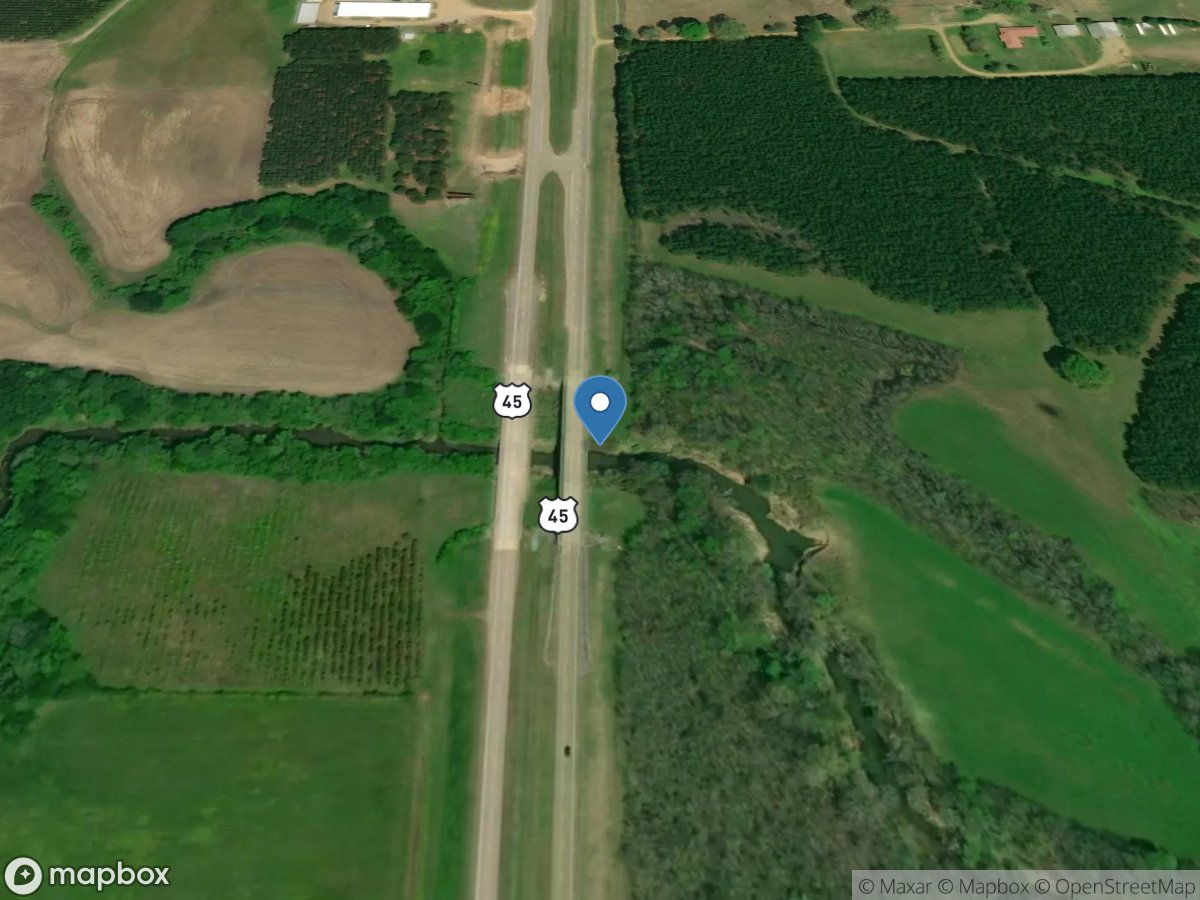 Mattubby Creek near Aberdeen, MS location